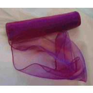 Lila, szegett szélű, 23,5 cm x 10 m organza