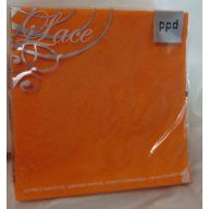 Narancs dombornyomott szalvéta 33x33 (15 db) LACE