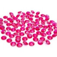 Gyémánt dekorkő pink (100 db), 1, 2 cm