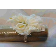 Csipkés csuklódísz kálával