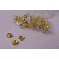 Gyémánt dekorkő, szívecskés (10 db)