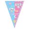 Fiú vagy lány zászlógirland (2,5 m)