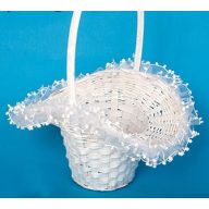 Sziromszóró kosárka, organza széllel