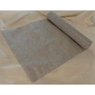 Glitteres dekoranyag (28 cm x 5 m), ezüst