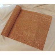 Glitteres dekoranyag (28 cm x 5 m), bronz