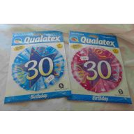 30. évszámos fólia lufi (45 cm)