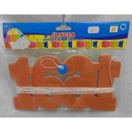 16. színes papír számgirland (6m)