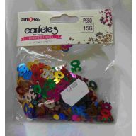 30. évszámos konfetti, színes (15 gr.)