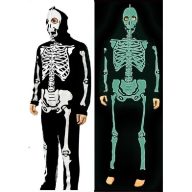 Csontváz jelmez, sötétben világító (110-116 méret)