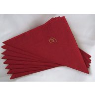 Gyűrűs szalvéta bordó(50 db/cs)