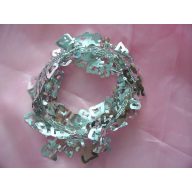 "25" ezüst évszámos 2, 7 m - es drótos girland