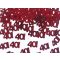 40. évszámos konfetti (14 gr.) piros