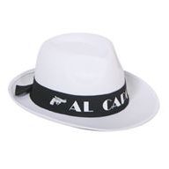 Al Capone textil kalap fehér (gengszter kalap)