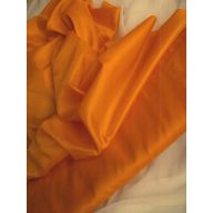 Narancssárga selyem dekoranyag 150 cm széles (méterre)