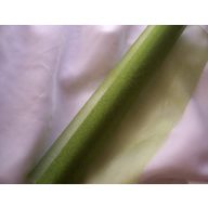 Zöld(oliva) 23,5 cm x 10 m organza - 047