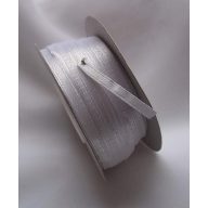 0, 3 cm szatén szalag fehér (45 m) - 073