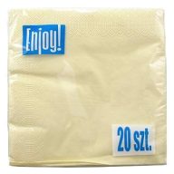 33x33 cm szalvéta, 3 rétegű (20 db/cs) krém -