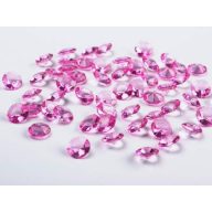 Gyémánt dekorkő rózsaszín (100 db), 1, 2 cm