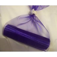 Organza (16 cm x 9 m) sötétlila 014