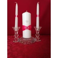 Pink szettből - 3 részes esküvői gyertyaszett