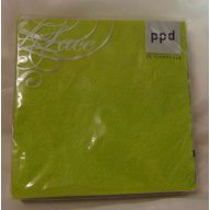 Zöld dombornyomott desszert szalvéta (15 db) L