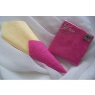 Pink dombornyomott desszert szalvéta (15 db) LACE