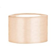 3, 8 cm-es szatén szalag (25 m) krém (079)