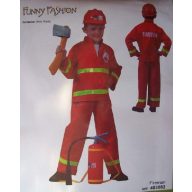 Tűzoltó gyerek farsangi jelmez (164 méret)