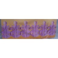 Babás, cumis girland rózsaszín, 4 m