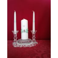 Menta, 3 részes esküvői gyertyaszett