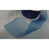Organza szalag 2,5cm x 25 m, királykékkék (074r)