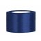 3, 8 cm-es szatén szalag (25 m) sötétkék - 074