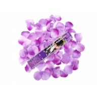 Konfetti ágyú lila rózsaszirommal (60 cm)