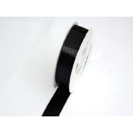 Szatén szalag fekete - (HS - 045) - (0,6 cm x 22 m)