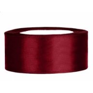 2,5 cm-es szatén szalag (25 m) bordó (082)