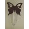 Pillangó ültetőkártya barna (10 db)